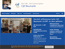 Tablet Screenshot of cjd-neumarkt.de